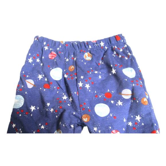 Cat & Jack Baby Pants Size 3M–6M Blue with Planets & Stars Soft Cotton Blend - Picture 2 of 4